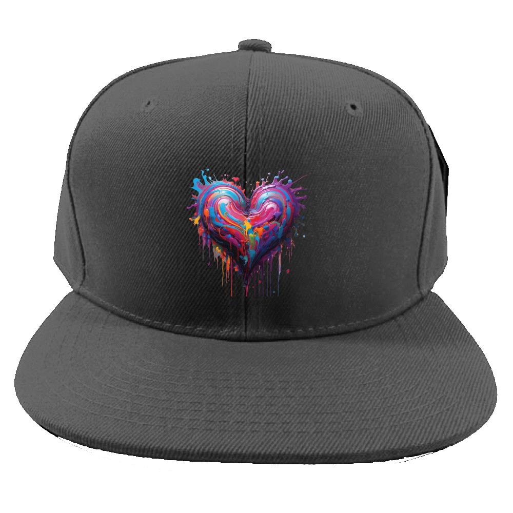 Printed heart cap